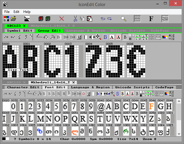bitmap font creator